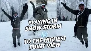 Experiencing Snow Storm in Europe In The Highest Point View | Gerald Solidor
