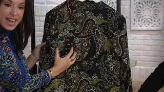 Susan Graver Novelty Knit Duster and Knit Tank Set on QVC