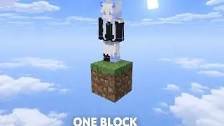 Jogando o Mod do ONE BLOCK No Minecraft - Ana Luisa Games.