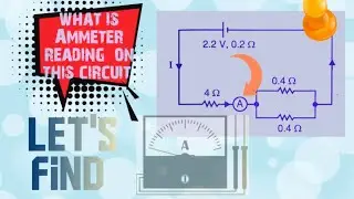 Find the ammeter reading with internal resistance