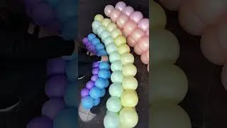🌈✨ Мастер-класс по созданию арки из радужных шаров своими руками! 🎈 Идеальное украшение для вечер...