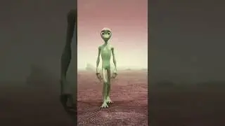 Alien hijau joget #alien #short #cartoon