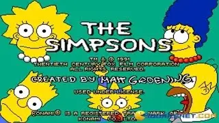 The Simpsons gameplay (PC Game, 1991)