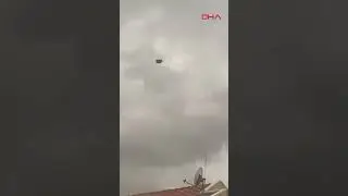 Ankara&rsquo;da fırtınanın etkisiyle u&ccedil;an koltuk binaya girdi #shorts