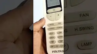 Voltas ac remote control operation&hellip;👍 #youtuber #tecnician #electrical #airconditioner #voltas #yt