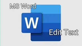 How to edit text in Ms Word #microsoft #microsoftword #tutorial #msword