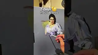 3 дня работы за 10 секунд?? #искусство #живопись 😱