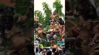 Bali Indonesia | Epic Ogoh-Ogoh at Kasanga Festival 2025!  🔥 #Shorts