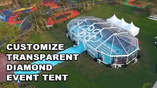 Transparent Multi-sided Tent Event Tent with Liri Tent Diamond Shape