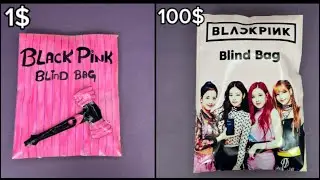 1$ vs 100$ Blind Bag | Blackpink Edition | Blackpink Blind bag asmr!!