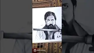 ⚡FLASH WARNING⚡| Yash Drawing | #flashwarning #shorts #kgfchapter2