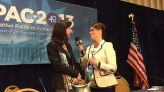 WOW Alice Linahan being interviewed on CSCOPE at CPAC