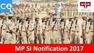 MP SI Notification 2017