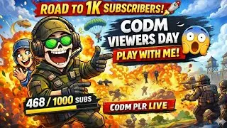 🔴 Road to 1K Subs 🚀 | CODM Viewers Day LIVE 😱 | Play With Me | Call of Duty Mobile Live