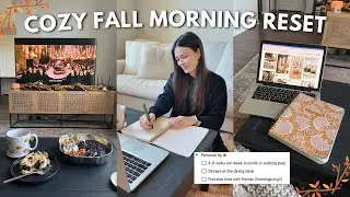 A COZY FALL MORNING RESET 🍂☕️&mdash; fall goal setting, comparison chats, and romanticizing fall!