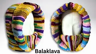 Balaklava H&aelig;ttehue i Restegarn | Nem H&aelig;kling for Begyndere | L&aelig;r at H&aelig;kle | Guldsnoren