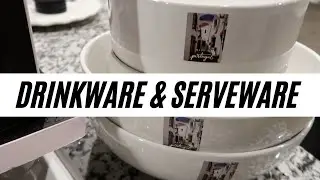 Dinnerware & Serveware Unboxing and Organizing | Homegoods Kitchen Haul | New Home Buys
