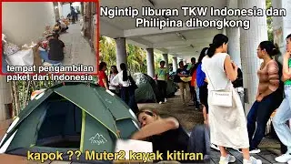 SUASANA LIBURAN TKW DIHONGKONG‼️ HAMPIR ESMOSI DAPAT PAKETAN DARI INDONESIA ⁉️#vlongtkw #liburantkw