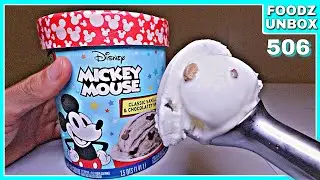 Disney Mickey Mouse Classic Vanilla Chocolate Swirl Ice Cream Review - Foodz Unbox 506