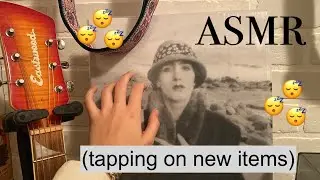 asmr showing you new items around my room (tapping on cds, vinyl records, books, and rambles)