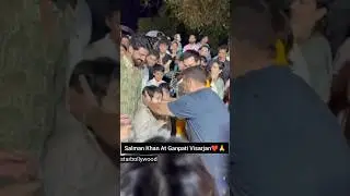 Aayush Sharma Salman Khan Arpita Khan Sharma with kids for Ganpati Visarjan #salmankhan
