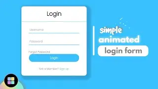 Animated Login Form HTML & CSS | With Source Code | @TheStackCodeIndonesia