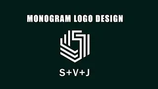 Monogram Logo Design: S+V+J |Adobe Illustrator