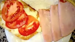Italian Ham Pesto Panini Sandwich