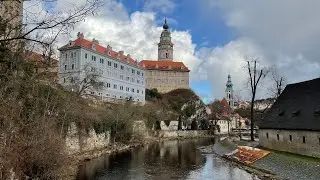 The most popular place for sightseeing in the Czech,(Cesky  Krumlov)