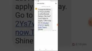Fraud messages by Shine Jobs