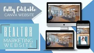 Canva Real Estate Agent No Code Required Website | Easy Customization Responsive Website