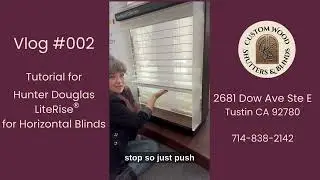 🙌 How to Use the Hunter Douglas LiteRise&reg; System &mdash; Cordless Made SimpleDescription: