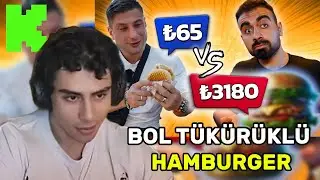 emirVici, ''UCUZ ORTA PAHALI VE ULTRA PAHALI HAMBURGER!'' İZLİYOR!! @ARDABUILD @emirvici