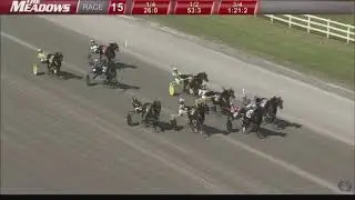 Prince Hal Hanover winning the 2025 $385,000 Adios Pace