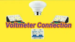 Voltmeter and Ammeter Connection With MCB bulb #electrical #youtubevideo