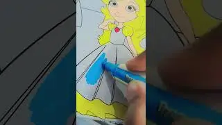 cute doll colouring  🤩🎎#art#beautiful #bunnyartbox #easydrawing ##cuteart