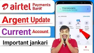 Airtel payment Bank Current account Important jankari|Airtel Bank current A/c most important jankari