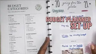 2021 Budget Planner Set Up//Finacial Goals for 2021|Get Ready for 2021|The Organized Money