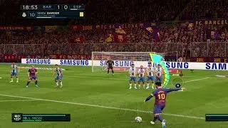 Leo Messi Free kick Goals FIFA 2020 Knuckleball Free kick FIFA 20 Curved Simple