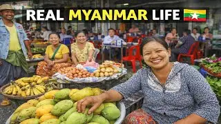 This Is Real Daily Life in Yangon, Myanmar 🇲🇲 | Neighborhood Street Market