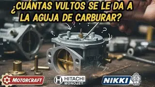 Cu&aacute;ntas vueltas se le da a la aguja de carburar? .Motor-craft, monoyet Hitachi, Nikki