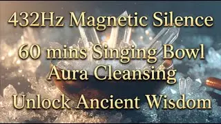 432Hz Magnetic Silence Crystal Sound Bath 60 Min | Aura Cleansing DNA Repair Deep Healing Meditation