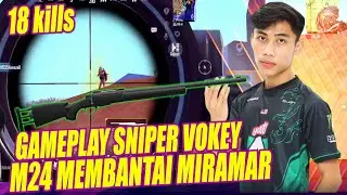 VOKEY GAMEPLAY SNIPER M24 MEMBANTAI MIRAMAR