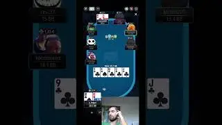 Flopeando trips 10 vs runner runner #a_folgui #onlinepoker