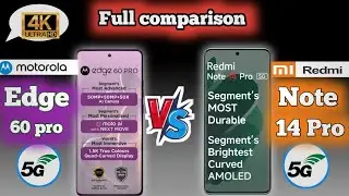 Redmi note 14 pro vs moto Edge 60 pro 5G || Full comparison ❓🤔