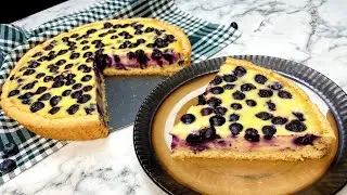 Creamy Blueberry Pie! All secrets to make it creamy and delicious!