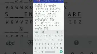 Cryptogram Puzzle #1  Android Quote Answer