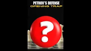Petrov's Defense Opening Trap for BLACK!!  #chess #petrov'sdefense #openingtraps