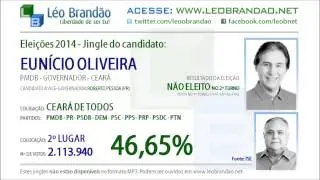 Jingles Elei&ccedil;&otilde;es 2014 - Eun&iacute;cio Oliveira - PMDB - leobrandao.net