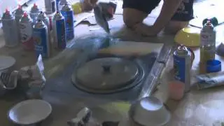 Spray Paint Art: Jacob's Sun and Earth